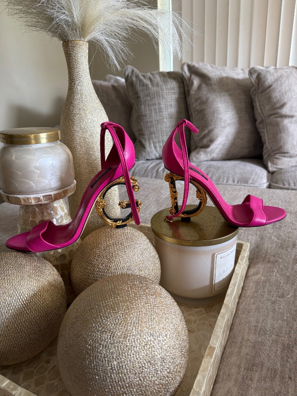 D&G pink heels